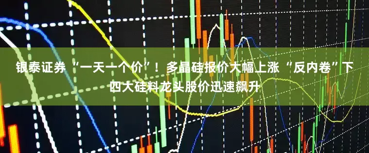 银泰证券 “一天一个价”！多晶硅报价大幅上涨 “反内卷”下四大硅料龙头股价迅速飙升